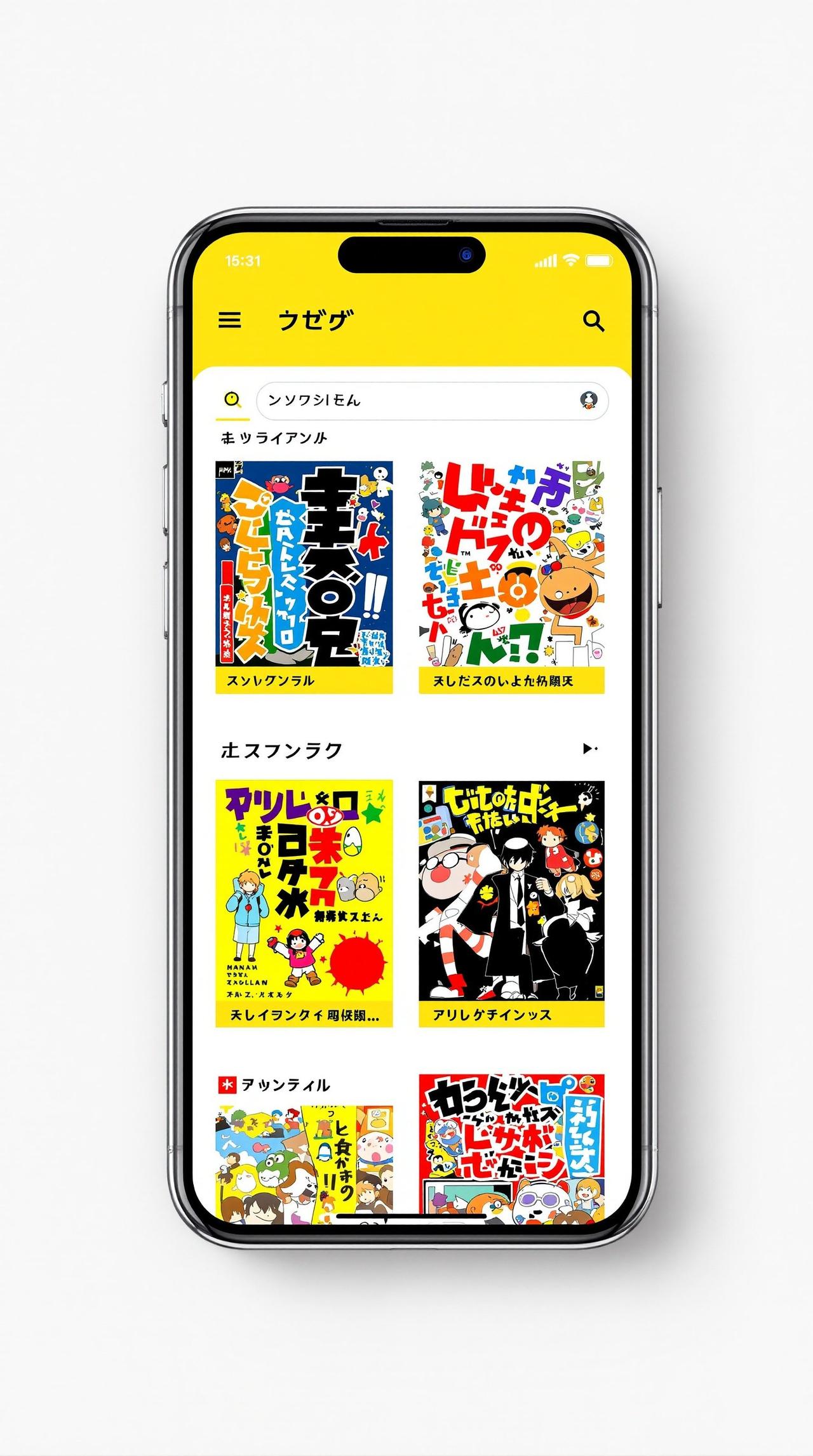 六漫画APP界面展示 - 漫画书架