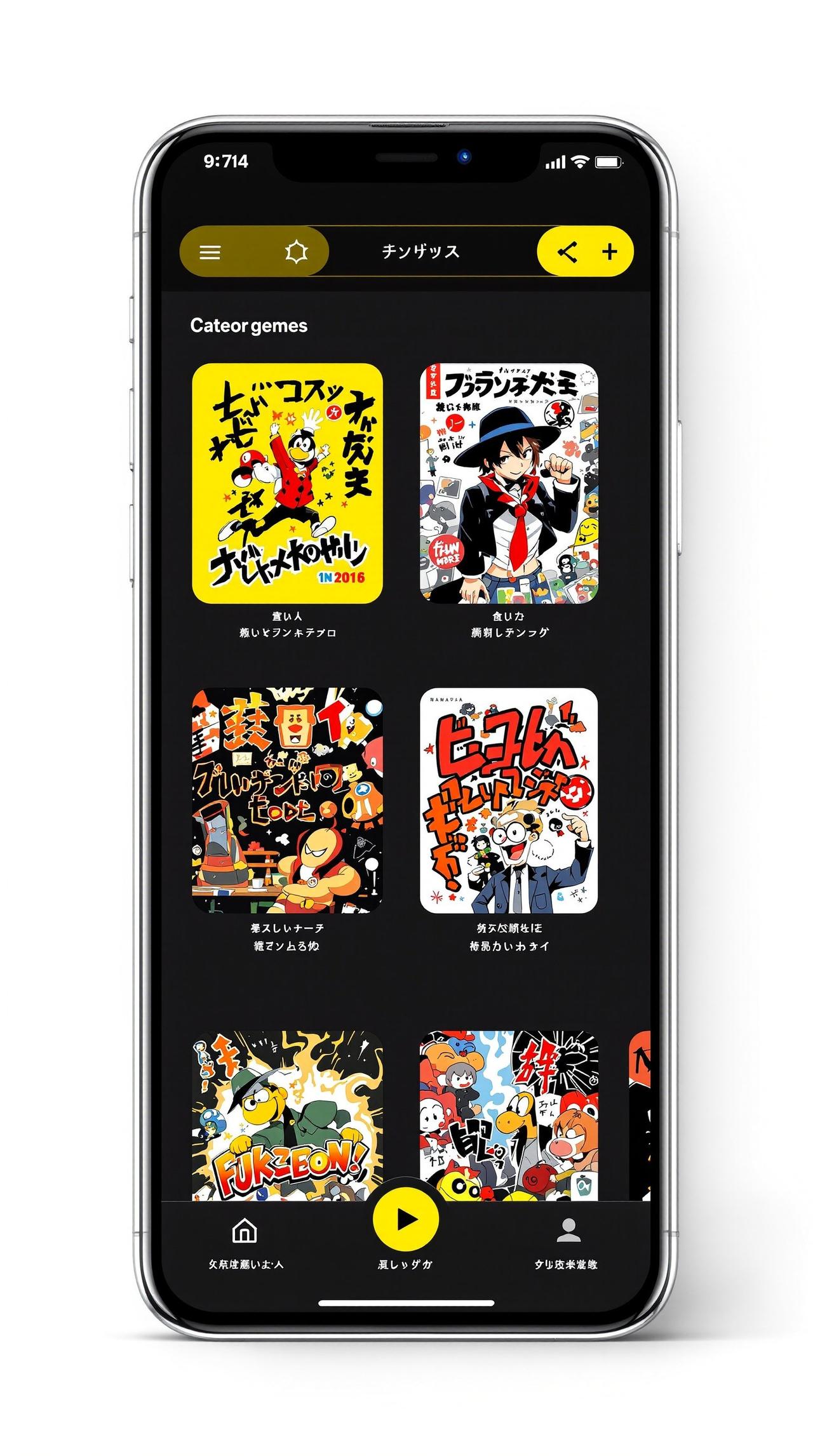 六漫画APP界面展示 - 分类浏览